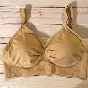Tan padded nursing bra size Medium